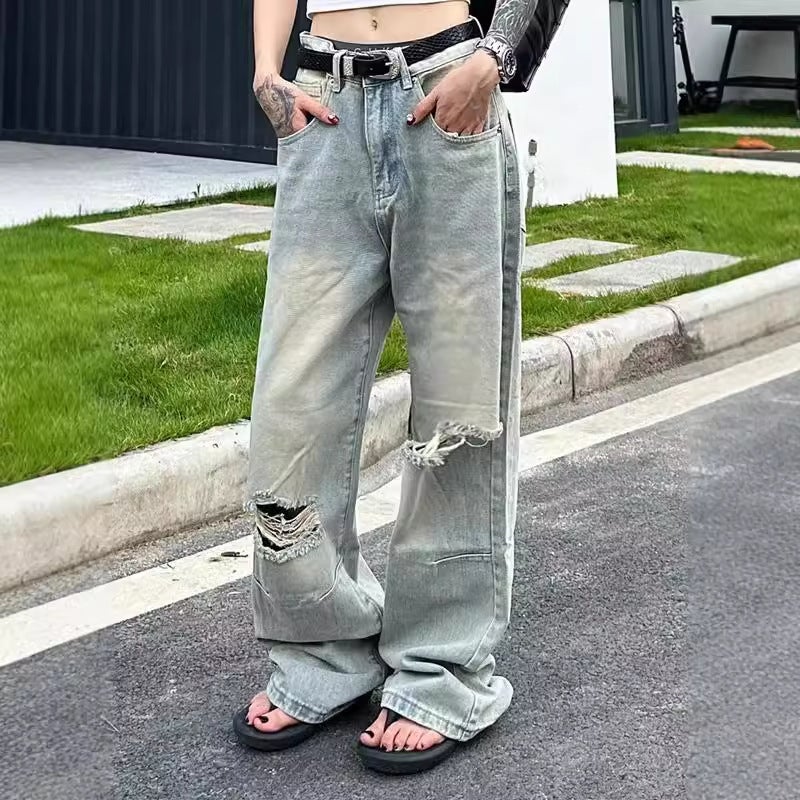 Unisex Casual Daily Denim Jeans - Image 3