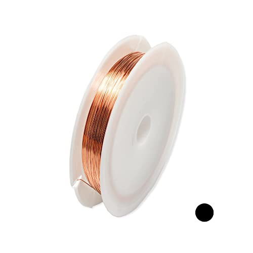 Craft Wire 26 Gauge, 99.9% Pure Copper Wire (Round) Dead Soft CDA #110 Made in USA - 1 Ounce (79FT) by CRAFT WIRE - Image 1