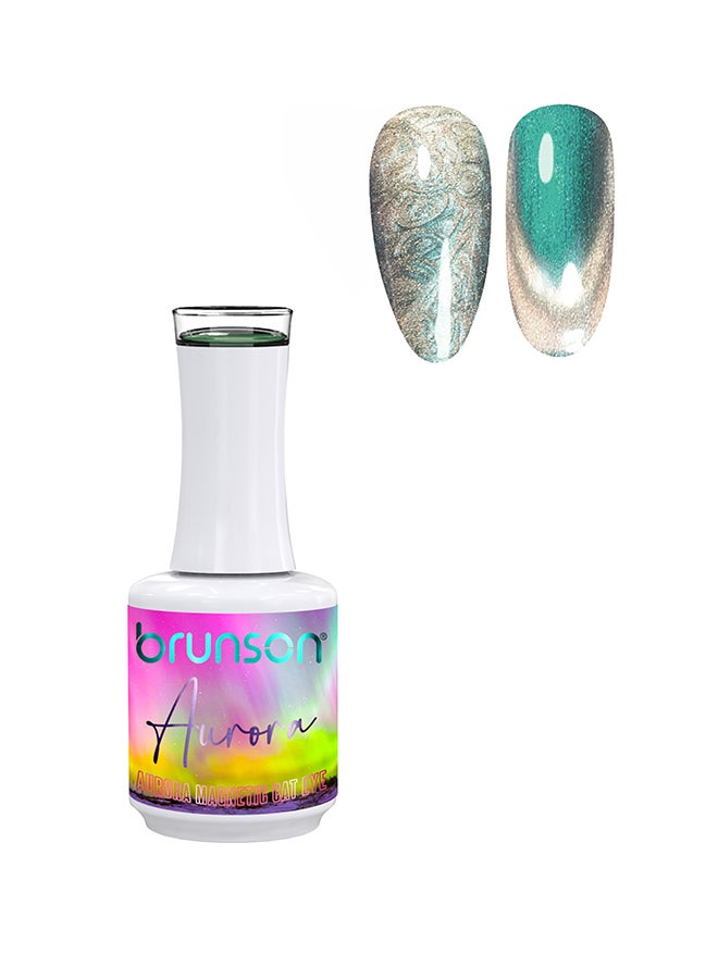 brunson Cat Eye Gel Polish 15ml Aurora Reflective Sparkly Diamond Gel Effect Magnetic French Manicure Pedicure Gel Nail Polish Salon Quality Chip Resistant Gel Nail Extensions UV Gel Nail Paint for Nail Art - Image 1