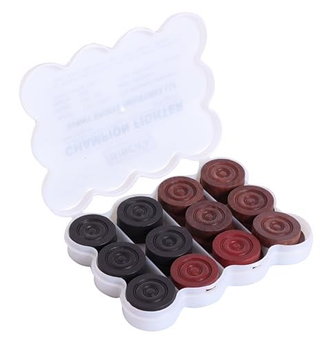 KD Willmax KD SISCAA Tournament-Grade Carrom Coins – Official Size & Weight, Approved by Indian Carrom Federation, High-Precision, Smooth Finish (Champion Fighter) - Image 2