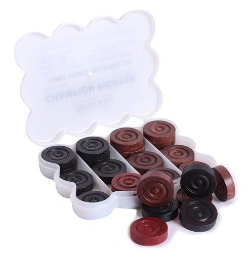 KD Willmax KD SISCAA Tournament-Grade Carrom Coins – Official Size & Weight, Approved by Indian Carrom Federation, High-Precision, Smooth Finish (Champion Fighter) - Image 1