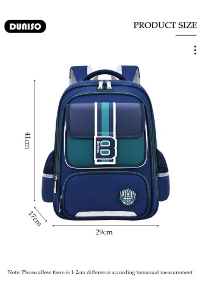 DUNISO New Color - Blocking Student Schoolbag - Image 3