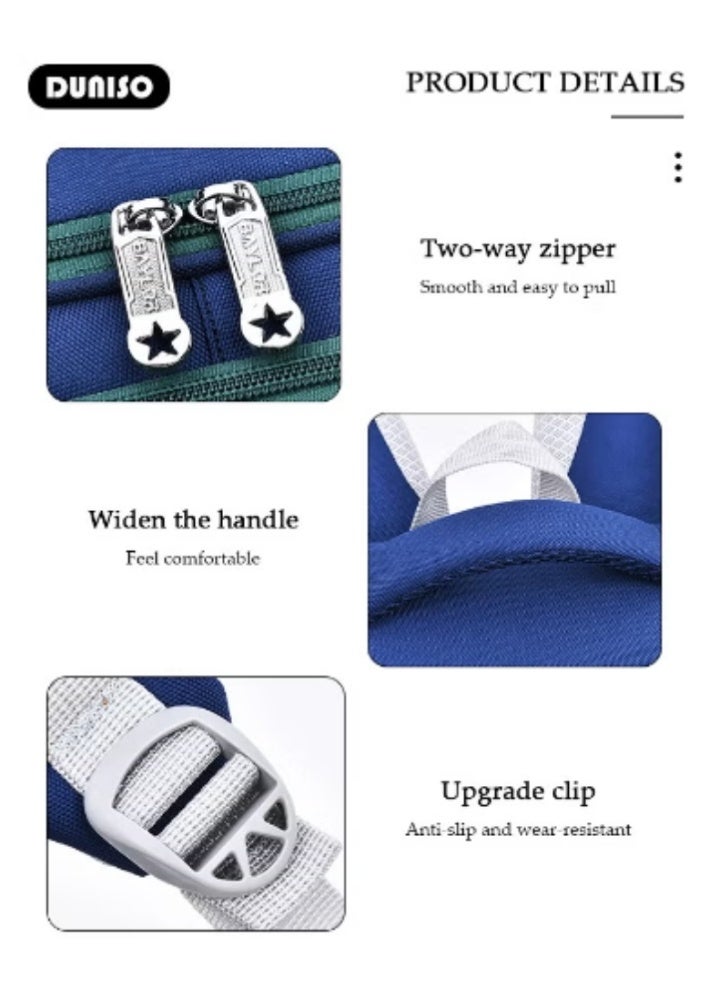 DUNISO New Color - Blocking Student Schoolbag - Image 2