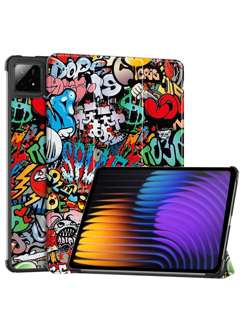 Tablet Case for Xiaomi Pad 7/ Xiaomi Pad 7 Pro 11.2 inch Lightweight Trifold Stand Smart Case with Auto Wake/Sleep Function Shockproof and Drop-proof Cover - Image 1