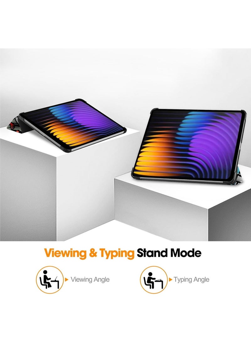 Tablet Case for Xiaomi Pad 7/ Xiaomi Pad 7 Pro 11.2 inch Lightweight Trifold Stand Smart Case with Auto Wake/Sleep Function Shockproof and Drop-proof Cover - Image 4
