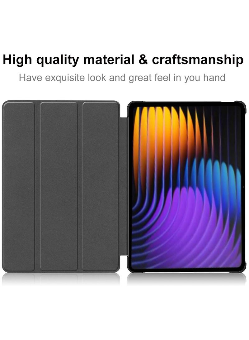 Tablet Case for Xiaomi Pad 7/ Xiaomi Pad 7 Pro 11.2 inch Lightweight Trifold Stand Smart Case with Auto Wake/Sleep Function Shockproof and Drop-proof Cover - Image 5