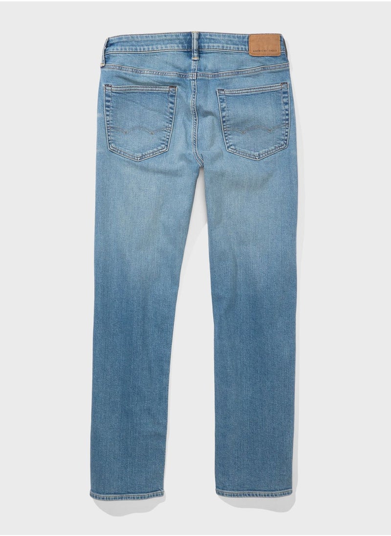 American Eagle - Light Wash Straight Fit Jeans - Image 1