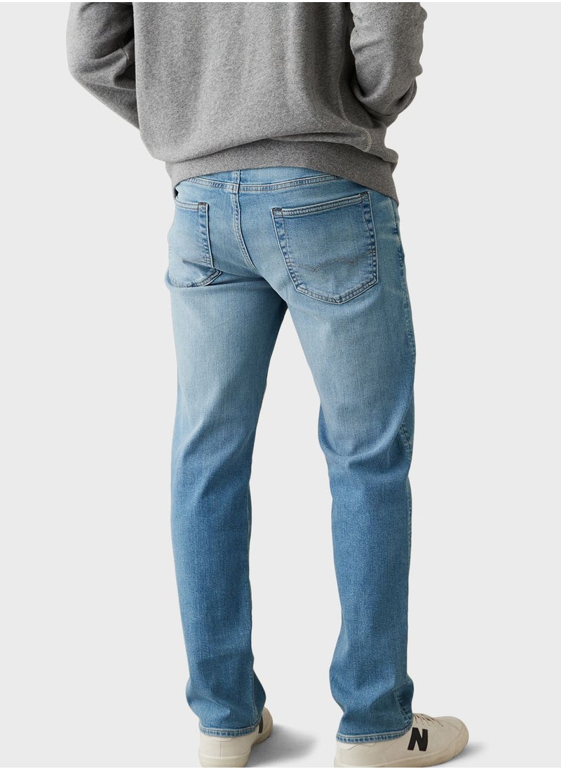 American Eagle - Light Wash Straight Fit Jeans - Image 1
