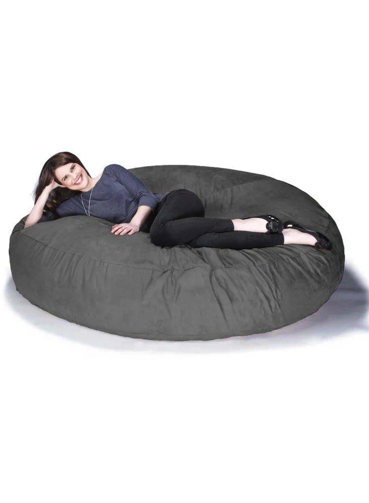 Comfy Comfy Oversized XXL Suede Cocoon Sack Family Bean Bag Grey  - Image 1