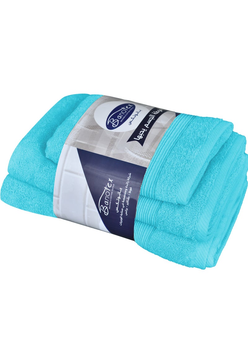 Banotex Banotex bath towels set (Luxe) 3 towels, sizes 50X100 cm 300 g+ 70X140 cm 600 g+ 90X150 cm 810 g100% Egyptian cotton product, high-quality and absorbent combed cotton, suitable for all uses  - Image 2