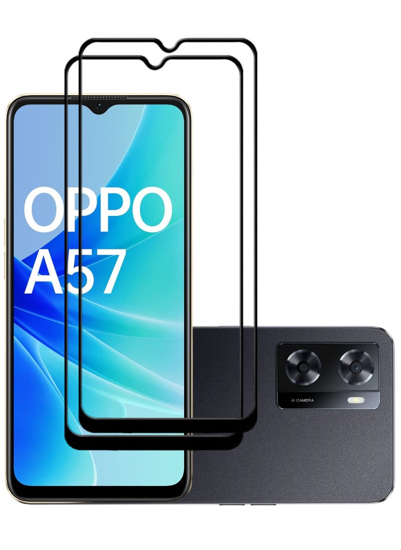 ACLIX 2 Pieces Antistatic ESD Dustproof Premium Quality High Definition Tempered Glass Screen Protector Designed For Oppo A57 - Image 1