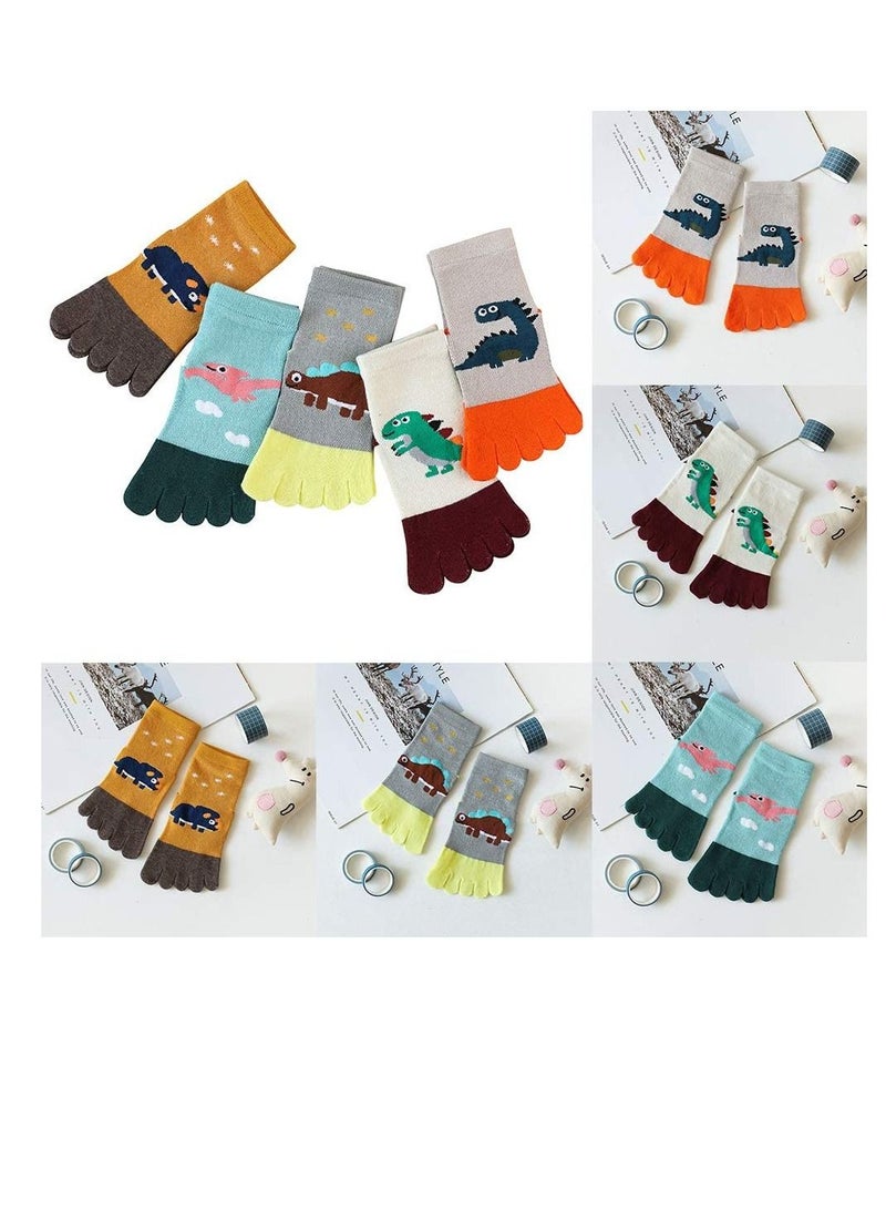 إكسفور أطفال الكرتون إصبع القدم الجوارب القطنية الأصبع مضحك لطيف الحيوان نمط جديد الفتيان والفتيات جوارب عيد الميلاد ( 6-9 سنوات ) - Image 5