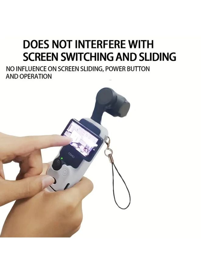 Red Silicone Case For DJI Osmo Pocket 3 Camera Lens Protector Compact Travel Cover - Image 5