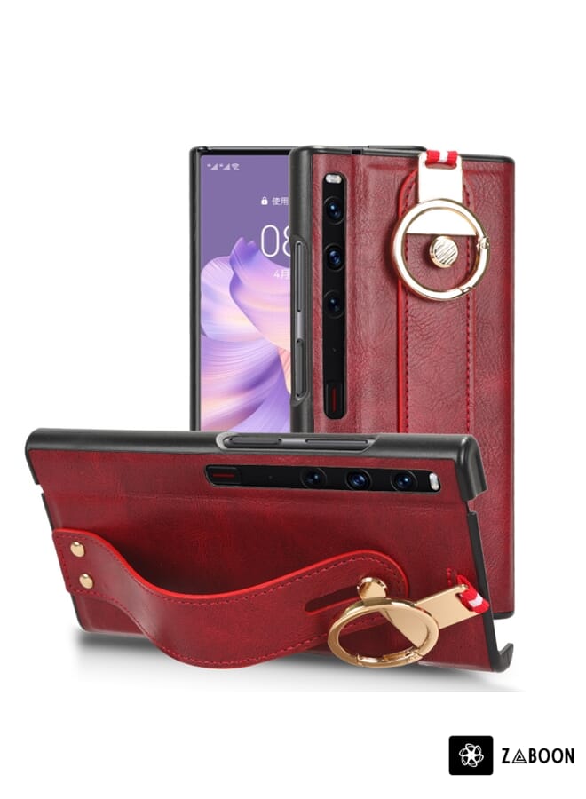 Zaboon حافظة حماية لهاتف Huawei Mate XS2 مع سوار جلدي خلفي - Image 1