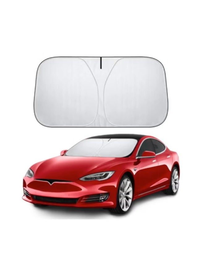 2025 سيارة الظل الشمسي ، من 50 درجة مئوية إلى 25 درجة مئوية للسيارة الداخلية بسرعة ، كتل 99٪ من الأشعة فوق البنفسجية ، غطاء شمسي عاكس وقابل للطي ، ملحقات داخلية ظل نافذة السيارة لمعظم السيارات والسيارات الرباعية الدقيقة والشاحنات ، 145 سم * 80 سم ، كبيرة - Image 1