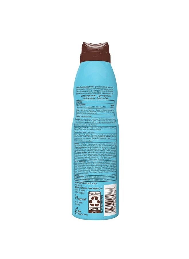 Hawaiian Tropic رذاذ واقي من الشمس نشط يومي واضح SPF 15 6 أونصة  - Image 3