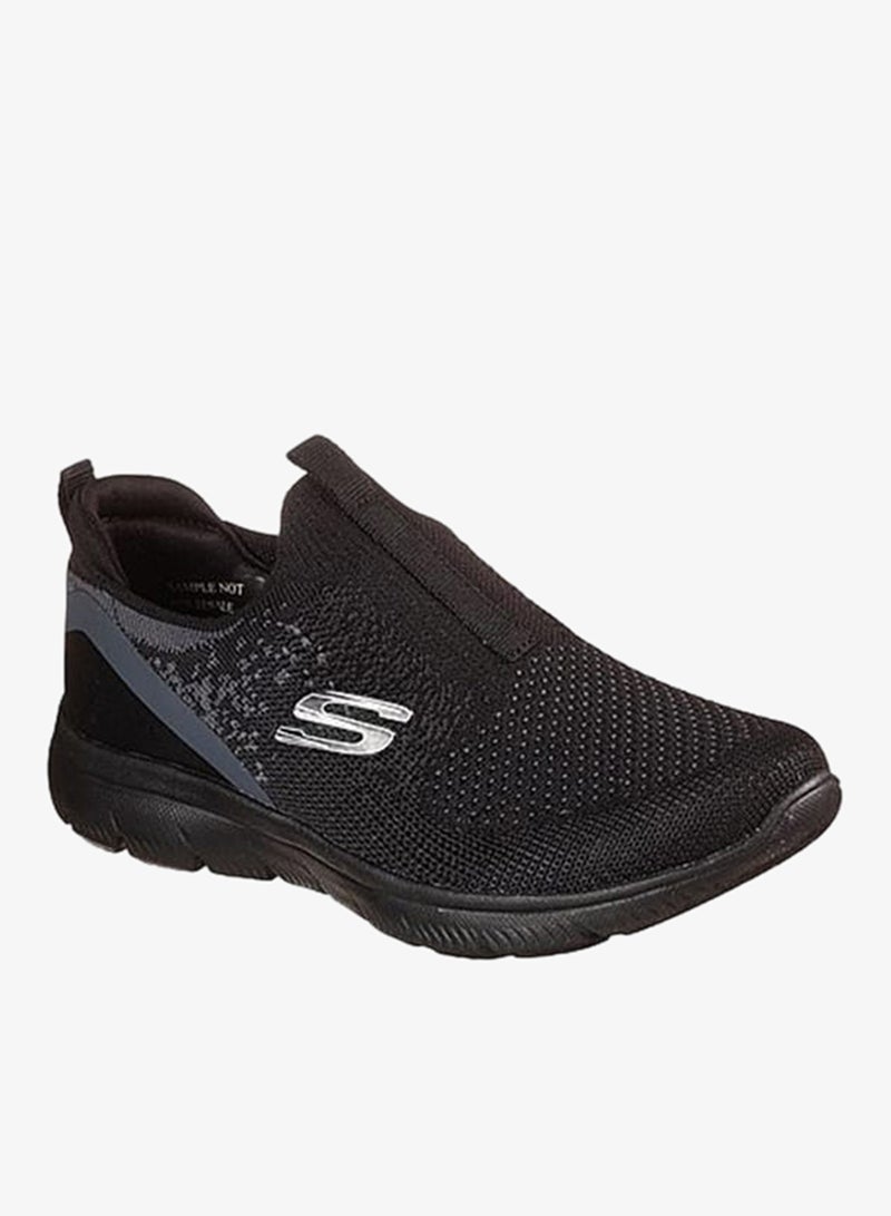 SKECHERS Women's Textured Slip-On Trainers - SUMMITS DAILY FLOURISH - Image 2