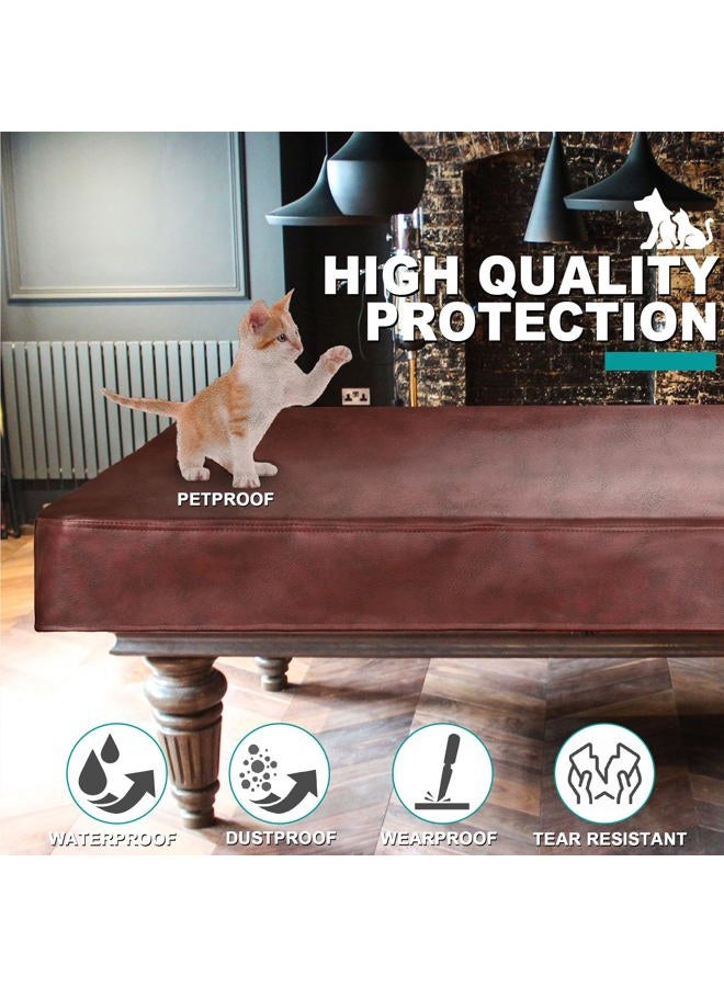 Shieldo Heavy Duty Leatherette Billiard Pool Table Cover,Waterproof&Tearproof Cover for Pool Table,7/8 Foot Fitted - Image 4