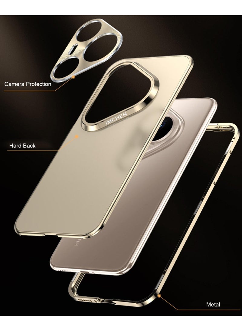 general Metal Frame Case Compatible with Huawei Pura 80 Pro/80 Pro Plus, Camera Protection Thin Shockproof Scratch-resistant Cover Magnetic Installation Housing - Image 4