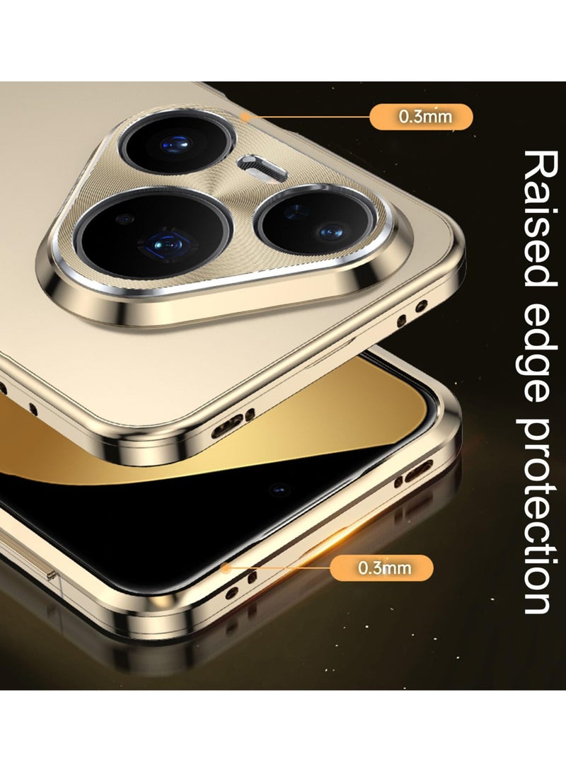 general Metal Frame Case Compatible with Huawei Pura 80 Pro/80 Pro Plus, Camera Protection Thin Shockproof Scratch-resistant Cover Magnetic Installation Housing - Image 3