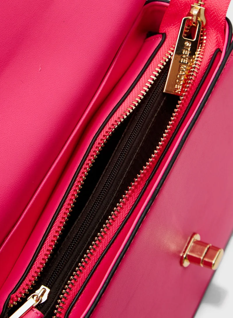 STEVE MADDEN Blanc Flap Crossbody