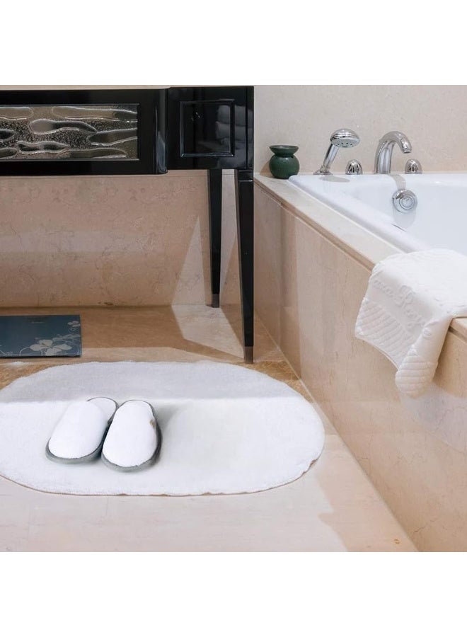 تى ام هوم شبشب حمام فندقي من TM Home – مبطن ببطانة ناعمة وبره ناعم، جودة فندقية - Image 4