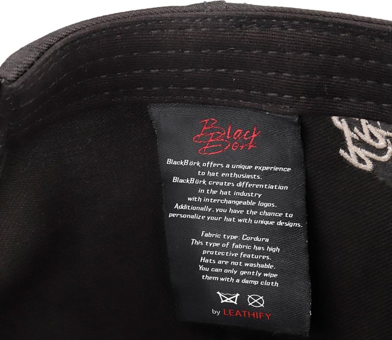 Black Börk V2 Baseball Limited Edition - 1 Unisex Black Cordura Fabric Hat (Cap) with Code Logo  - Image 5