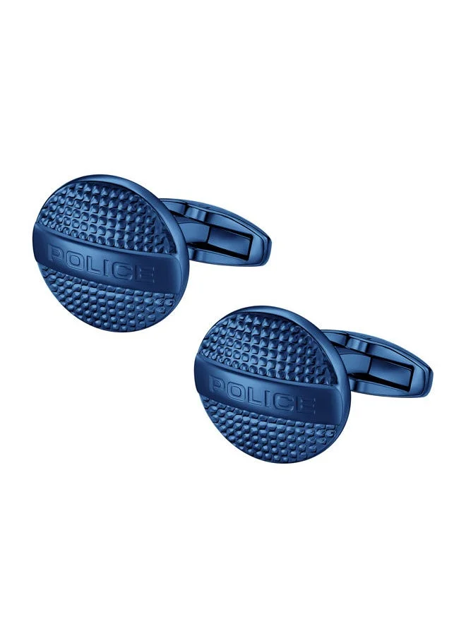 بوليس withstand Cufflinks For Men Blue Texture