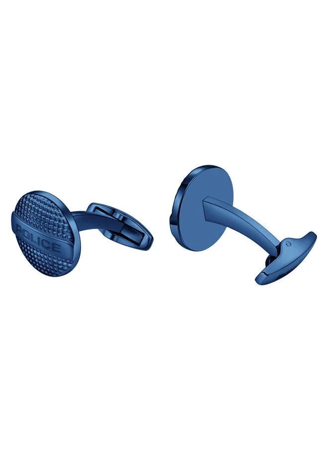 POLICE withstand Cufflinks For Men Blue Texture