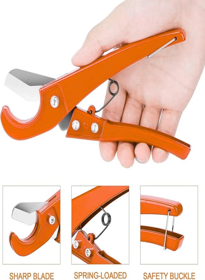 Inditrust PVC Pipe Cutter 32 mm Efficiently Cuts Pvc and Rubber Hoses Cutter (Orange) - Image 2
