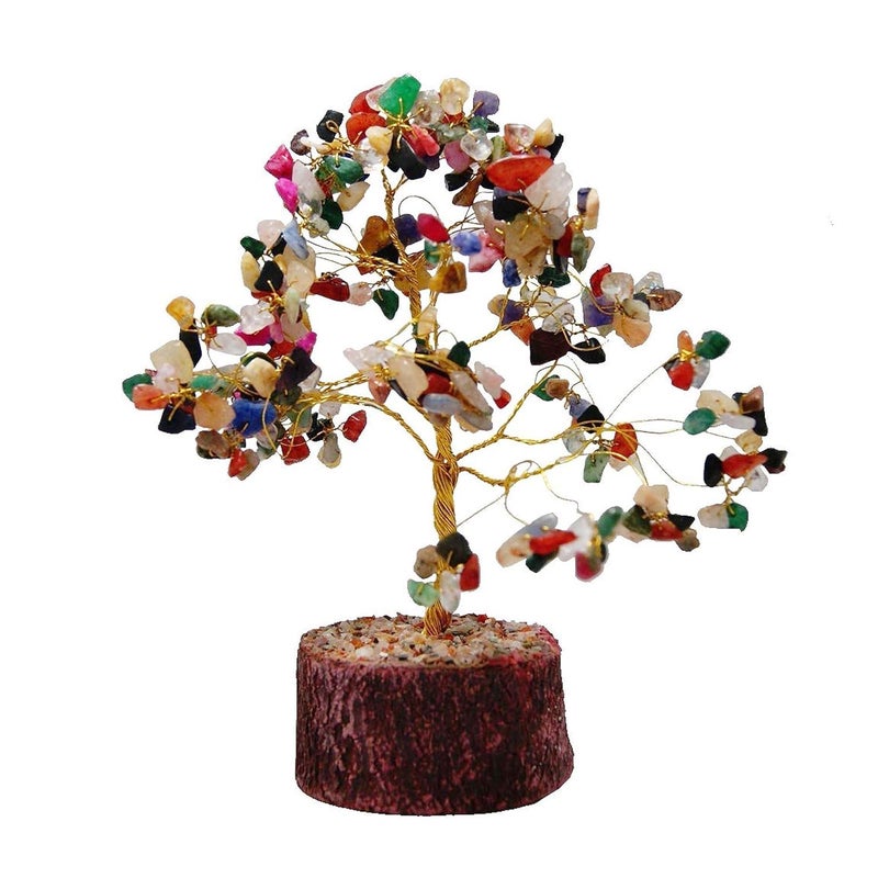 REAL SEED Feng Shui Natural Crystal Quartz Gems Tree for Wealth, Fortune, Love and Relationships - Image 1