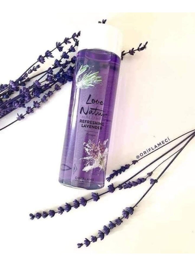 Oriflame Eau de Cologne with the scent of lavender from Love Nature 400ml - Image 1