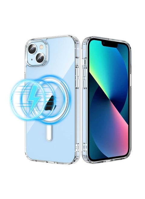 Magnetic Case for iPhone 14 Plus Case [Non-Yellowing MagSafe] Shockproof Protective Phone Cover Slim Thin Clear for Apple iPhone 14 Plus