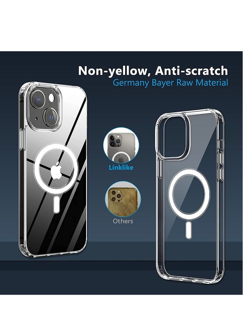 Magnetic Case for iPhone 14 Plus Case [Non-Yellowing MagSafe] Shockproof Protective Phone Cover Slim Thin Clear for Apple iPhone 14 Plus