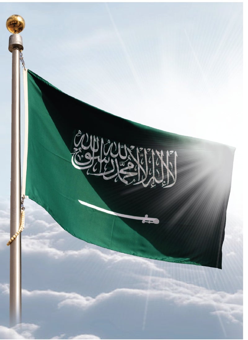 Generic Saudi Flag Outdoor Original 1.8x1.2 M  - Image 2