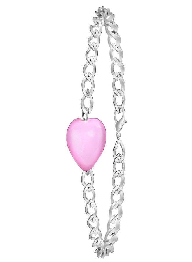 سوار ميكادو فيري لوف الوردي على شكل قلب للنساء