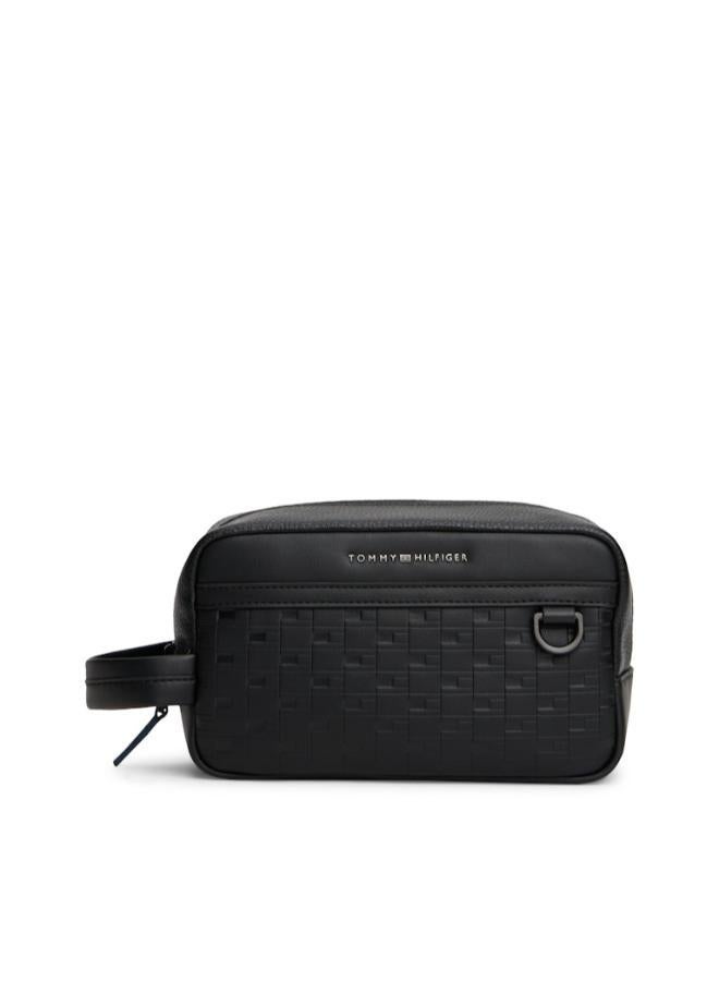 TOMMY HILFIGER Modern Repeat Flag Metal Logo Washbag - Image 1