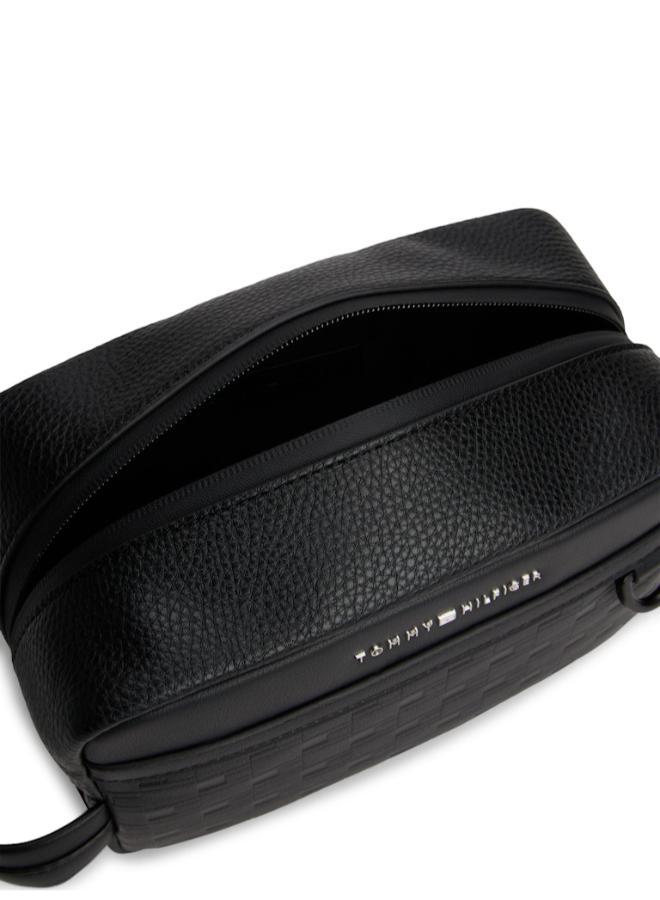 TOMMY HILFIGER Modern Repeat Flag Metal Logo Washbag - Image 3