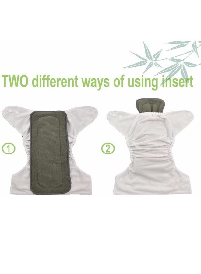 Kogar New Adjustable Reuse Nappy,Reusable & Washable Cloth Diaper Set with Super Absorbent Inserts, 3-36 Months, 2 Diapers with 2 Inserts (Yellow & purple) - Image 4