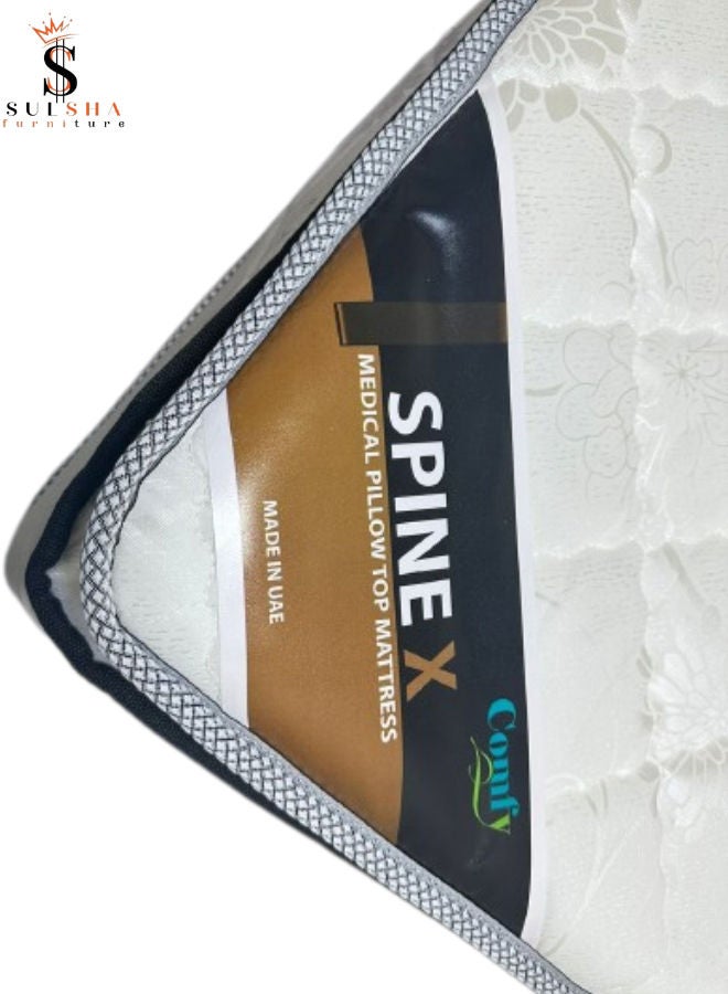 SULSHA Spine x Medical Pillow Top Mattress Queen Size 150x190x15 cm