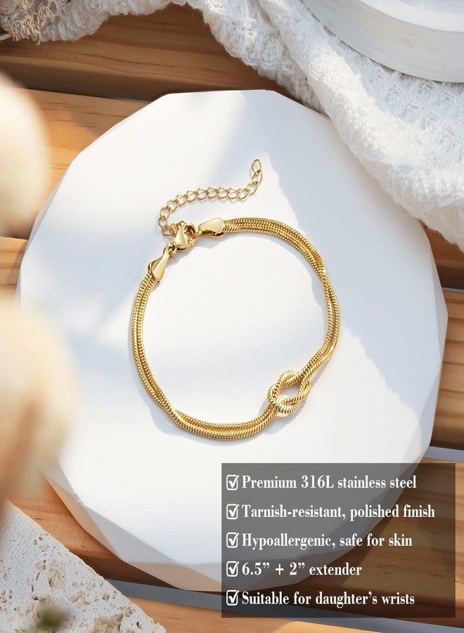 Tarsus Daughter Gifts from Mom, Daughters Knot Bracelet Jewelry Mothers Day Birthday Christmas Gifts for Adults Daughter Teens - Image 5