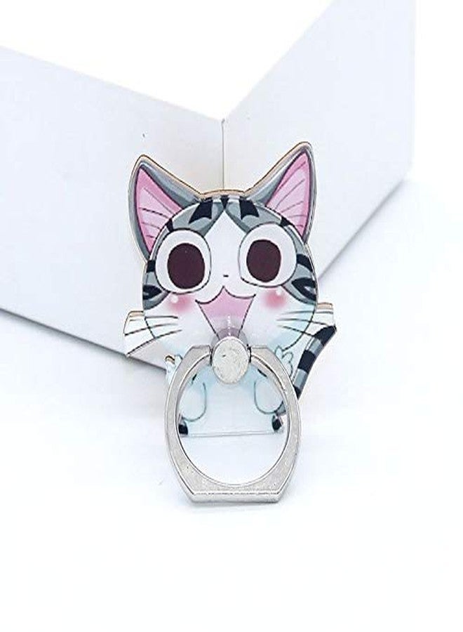 JCSMARTEC 4Pcs Phone Ring Holder Stand, Cute Dogs Cats Animal 360 Rotation Finger Ring Grip Kickstand Mount for Cellphones and Tablets (Cats Ring) - Image 2
