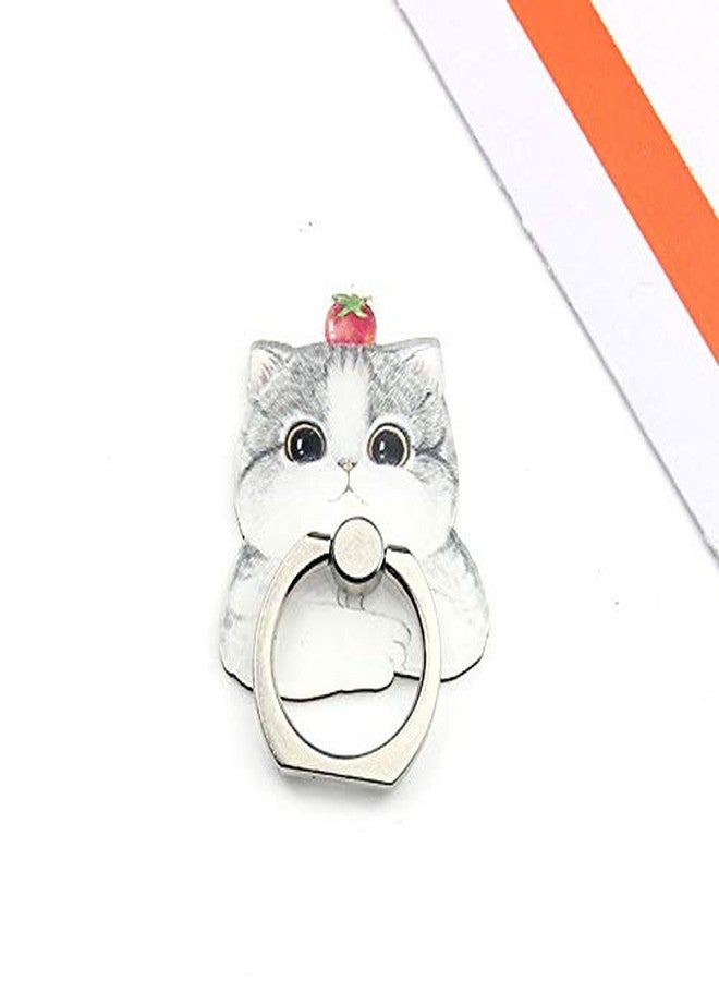 JCSMARTEC 4Pcs Phone Ring Holder Stand, Cute Dogs Cats Animal 360 Rotation Finger Ring Grip Kickstand Mount for Cellphones and Tablets (Cats Ring) - Image 4