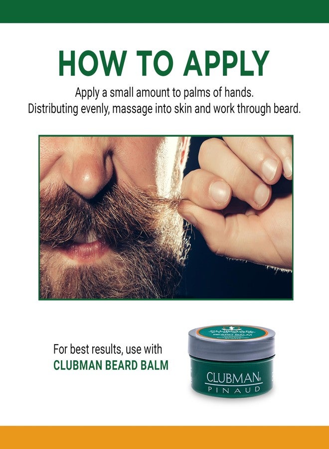 Clubman Pinaud 2-in-1 Beard Conditioner for Men - Beard Softener for Men, Moisturizes Beards & Hydrates Skin, 3 fl oz - Image 5