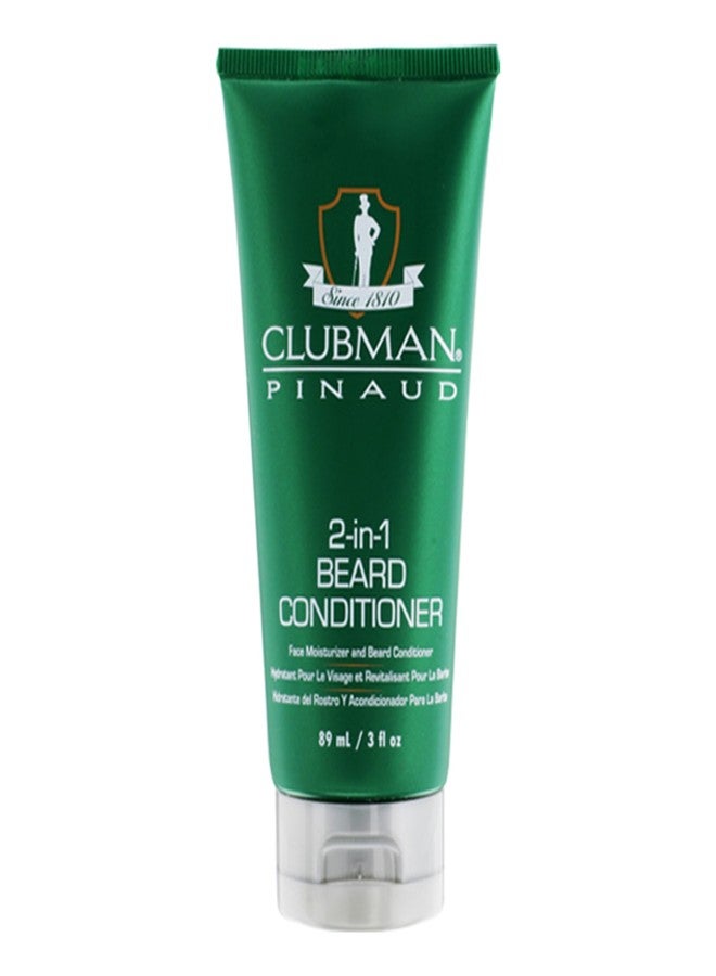 Clubman Pinaud 2-in-1 Beard Conditioner for Men - Beard Softener for Men, Moisturizes Beards & Hydrates Skin, 3 fl oz - Image 1