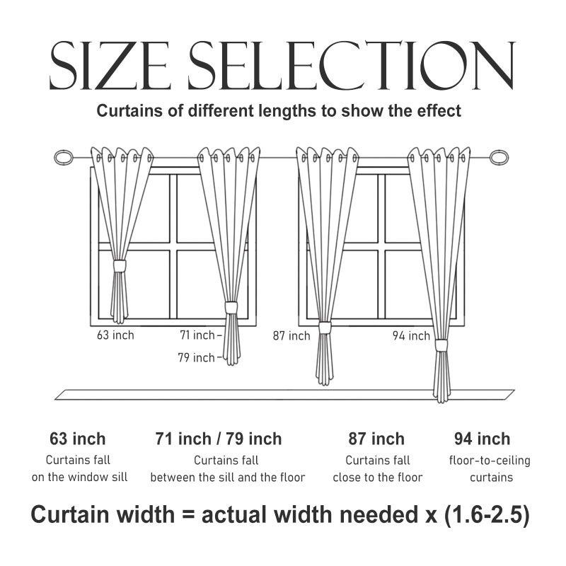ISAENNE Vintage Beige Semi Blackout Curtains with Grommets,Floral and Bird Pattern Linen Home Decor Curtain for Kitchen Living Room Bedroom Window,2 Panels 53 Inches Wide by 63 Inches Long -Murad - Image 5