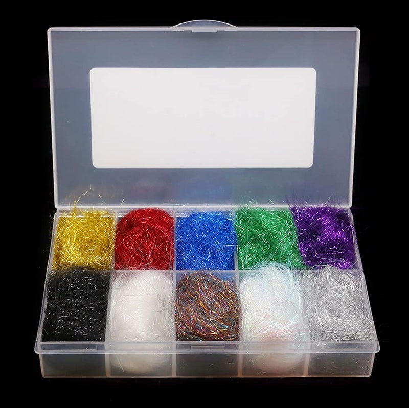 XFISHMAN Fly-Tying-Ice-Dubbing-Dispenser -Box-Top-Ten-Colors-Fly-Tying- Materials-Supplies-Equipment - Image 5
