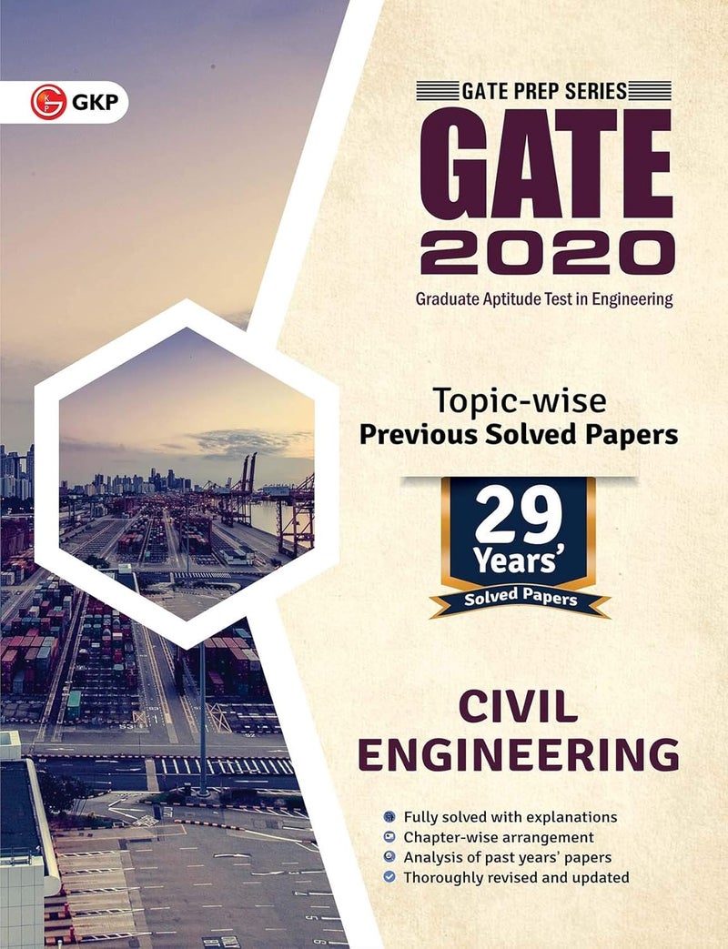 GATE 2020: Civil Engineering 29 Years' Topicwise Previous Solved Papers 