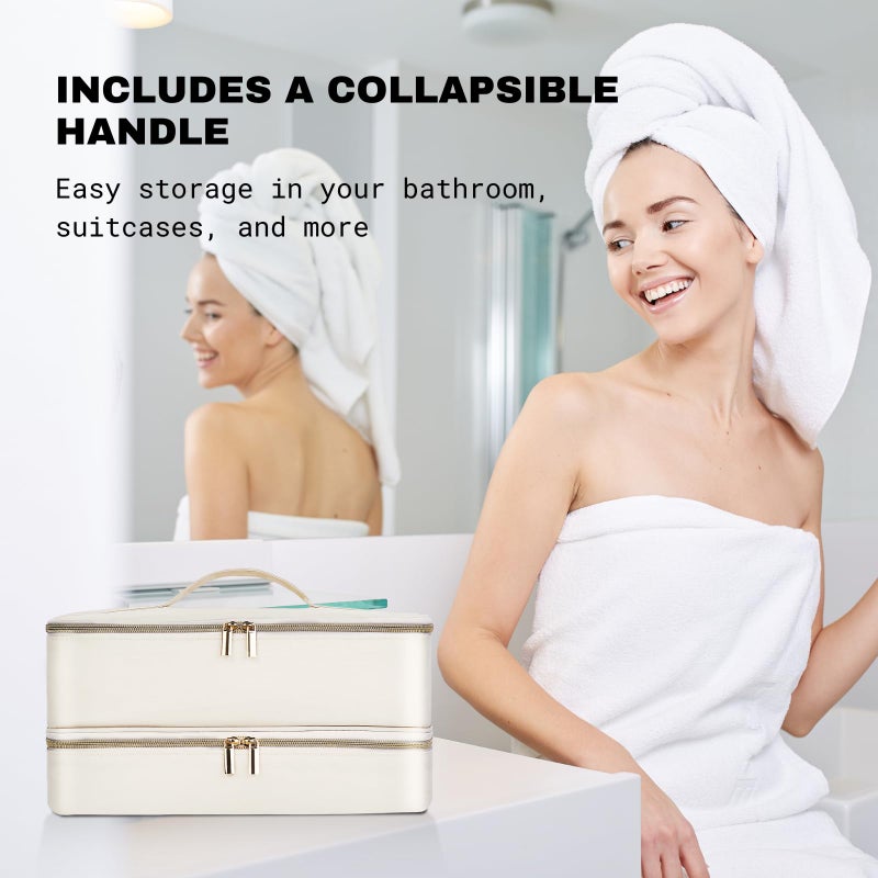 Wjiang Carrying Case for Shark Flex Style Dyson Airwrap Supersonic Hair Dryer Double-Layer Travel Storage Bag Also for Revlon Hair Dryer Brush Hair Accessories Tools - Image 3