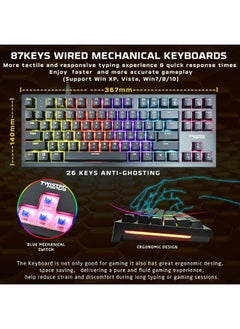 TWISTED MINDS 4-in-1 Gaming Bundle with Mechanical Gaming Keyboard, High-Precision Mouse, RGB Headset & XL Mouse Pad  - Image 2